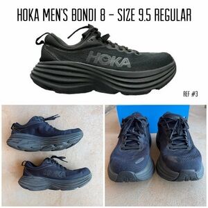 Hoka Men's Bondi 8 Black Sneakers